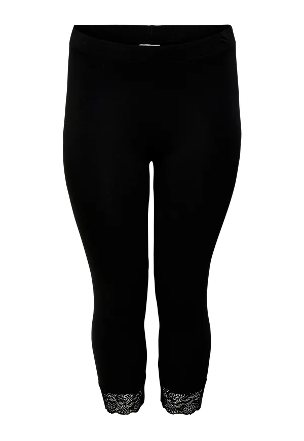 Only Carmakoma - Leggings carTime Life Calf Lace Leggings - Svart