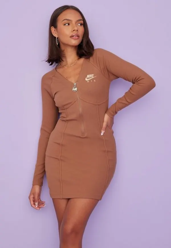 Nike W Nsw Air Dress Fodralklänningar Clay