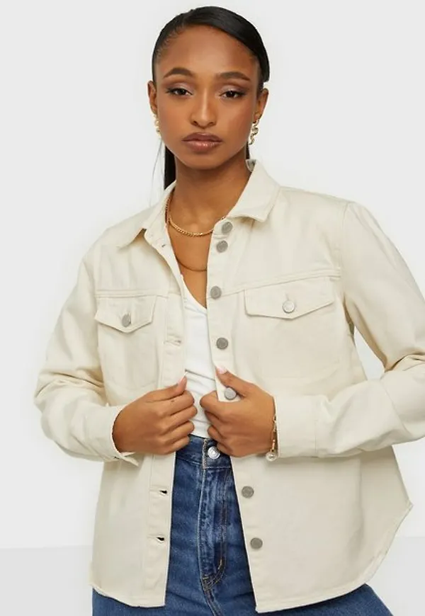 Vila Viamalie Caia L/S Denim Jacket Jeansjackor