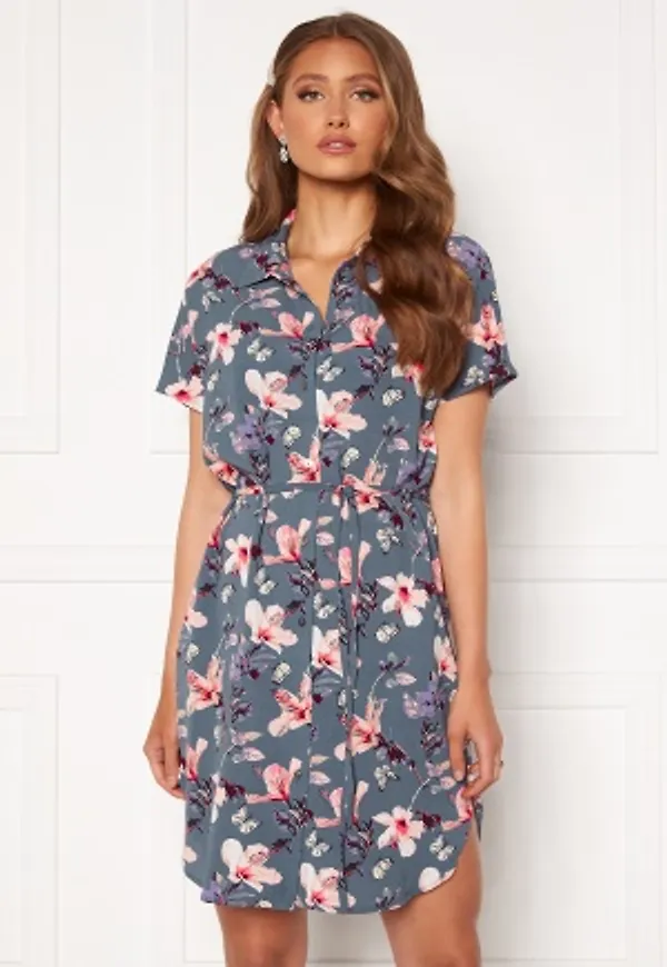 ONLY Nova Lux S/S Shirt Dress Vintage Indigo 42