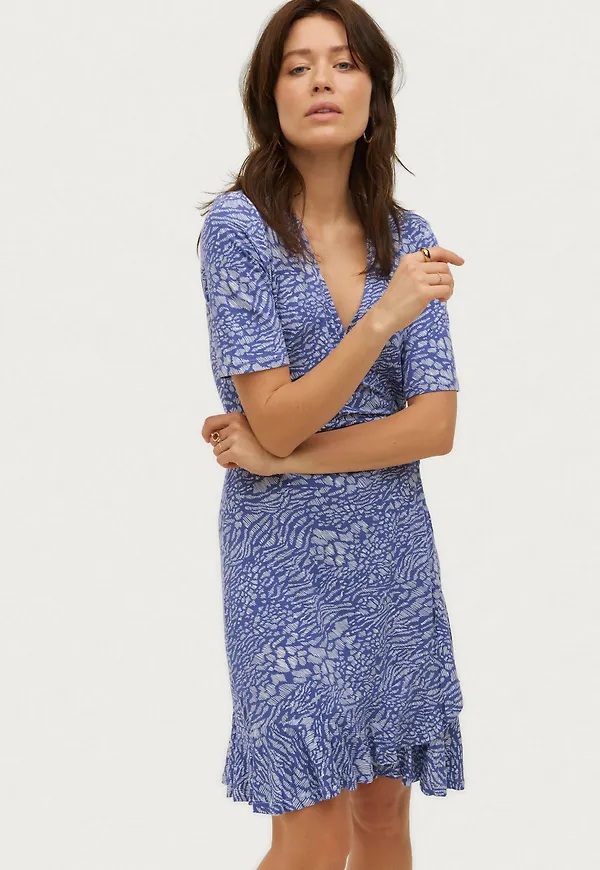 Saint Tropez - Omlottklänning MinaSZ Wrap Dress - Lila