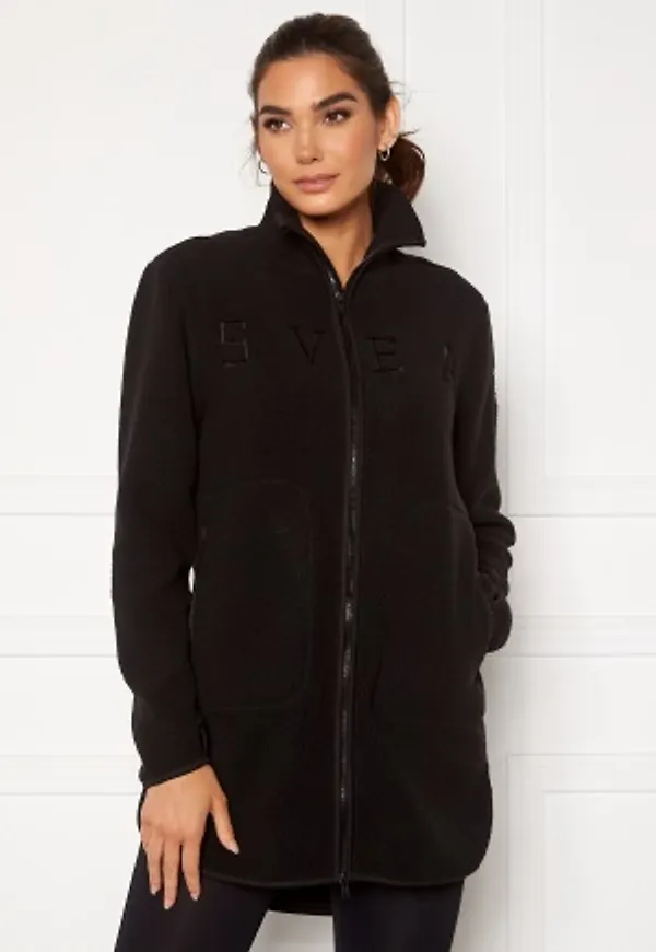 Svea W. Long Pile Zip Sweat 900 Black XS