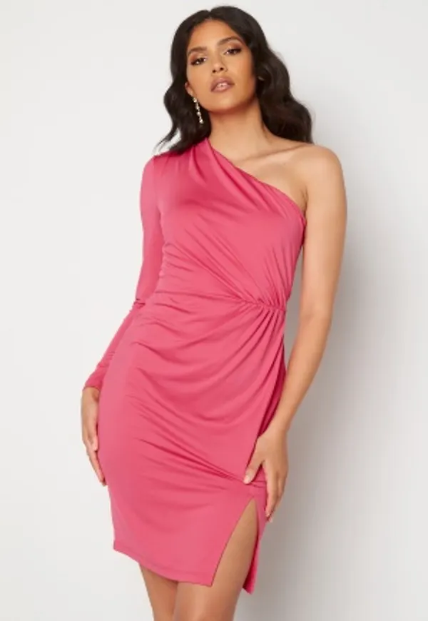 BUBBLEROOM Meryam one shoulder dress Pink 40