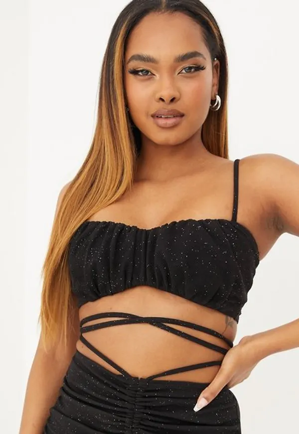 NLY One Sparkle Mini Top Crop tops