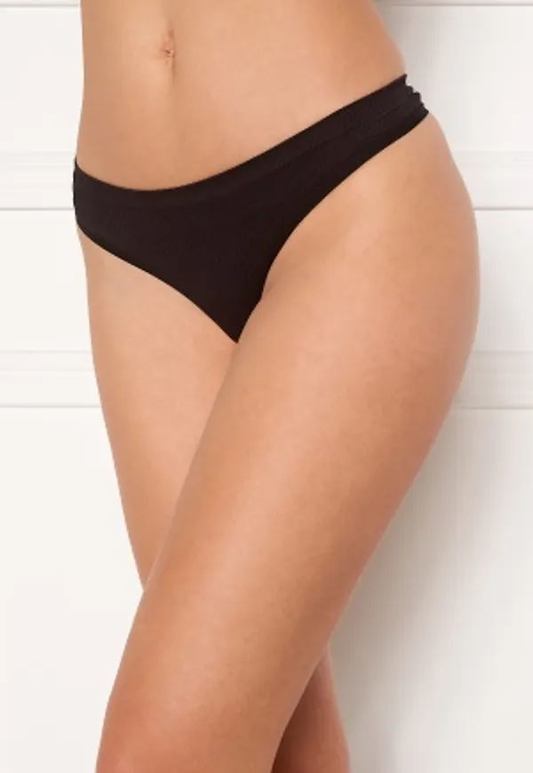 Pieces Symmi 2-Pack Thong Black M/L