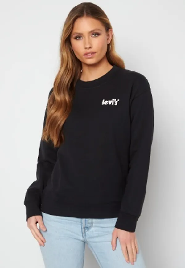 LEVI'S Graphic Standard Crew 0058 Logo Caviar S