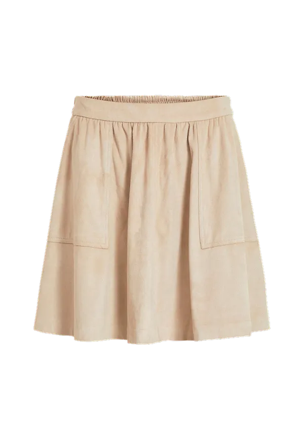 Vila - Kjol viChoose RW Skirt - Natur