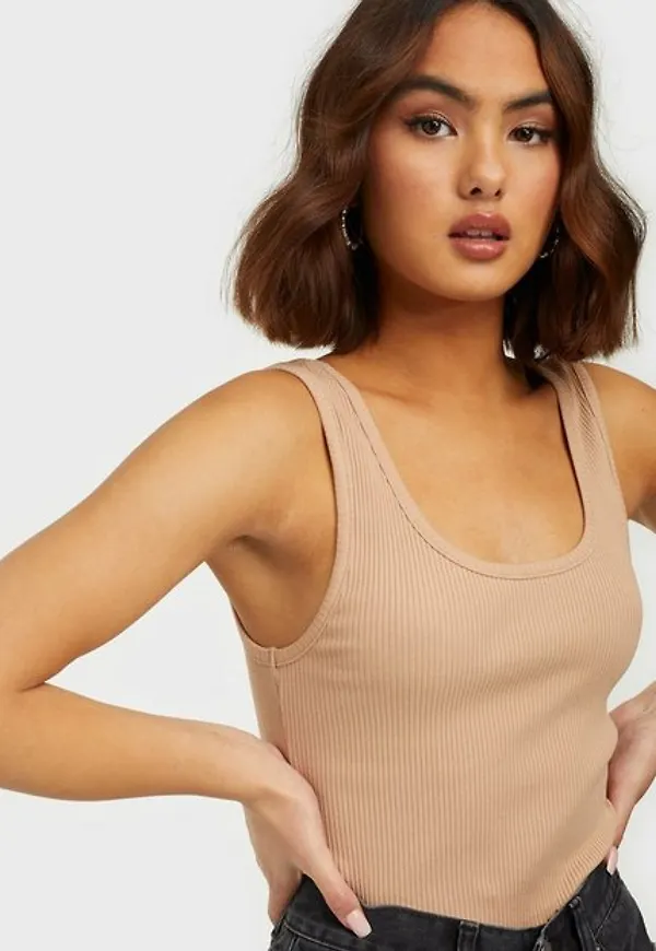 Dr Denim Maxida Top Linnen Clay