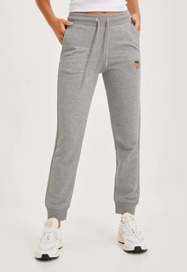 Gant Archive Shield Sweat Pant Mjukisbyxor Grey Melange