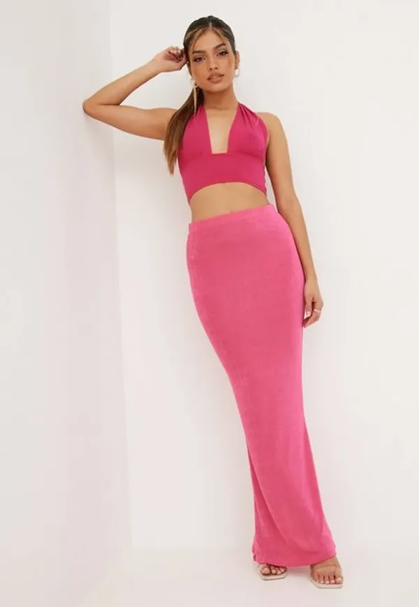 NLY One Maxi Skirt Maxikjolar Rosa
