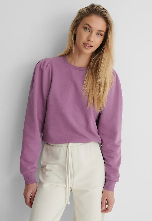 NA-KD Reborn Ekologisk Sweatshirt - Purple