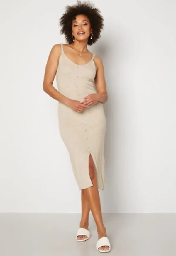 Object Collectors Item Lucilla S/L Knit Dress Sandshell XL