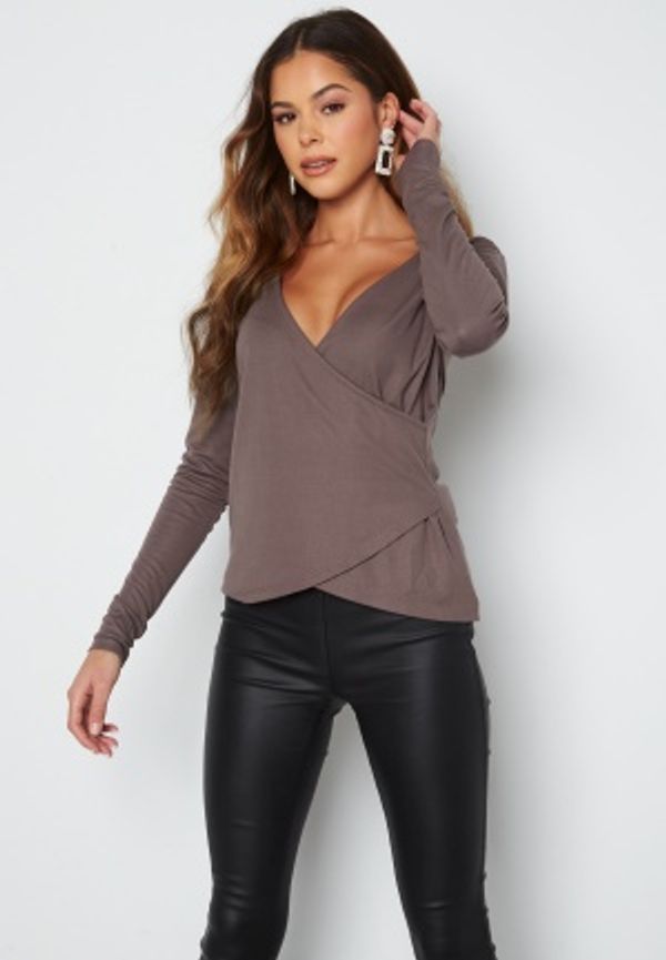 ONLY PLAY Nori LS Wrap Top Sparrow M