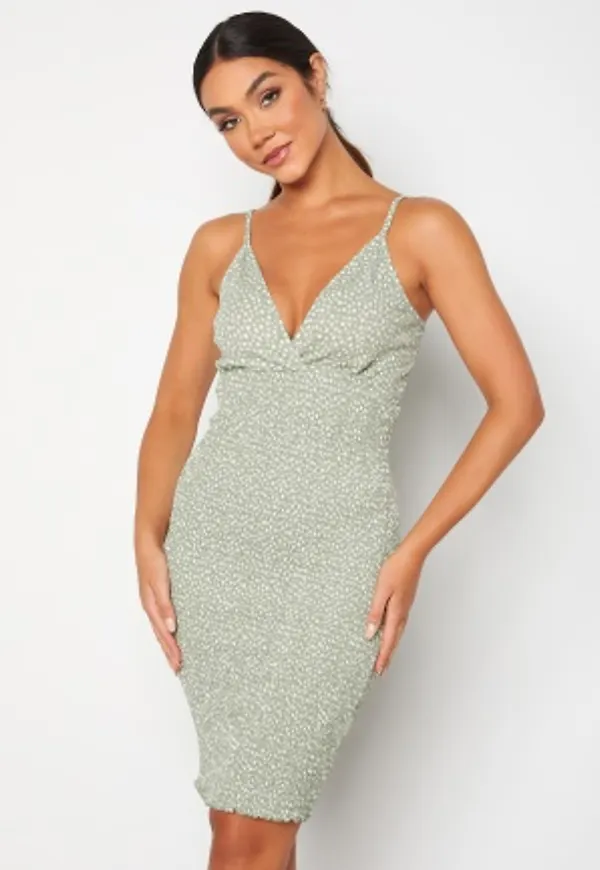 Object Collectors Item Leventa Strap Jersey Dress Desert Sage AOP:SMAL XS