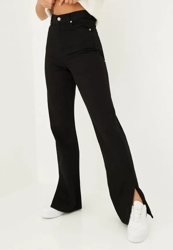 Dr Denim Echo Shoe Cut High waisted jeans Black