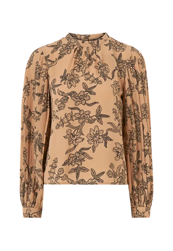 Vero Moda - Blus vmFilip L/S Top - Brun
