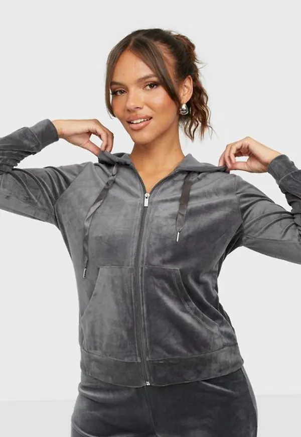 Gina Tricot Cecilia Velour Hoodie Hoodies