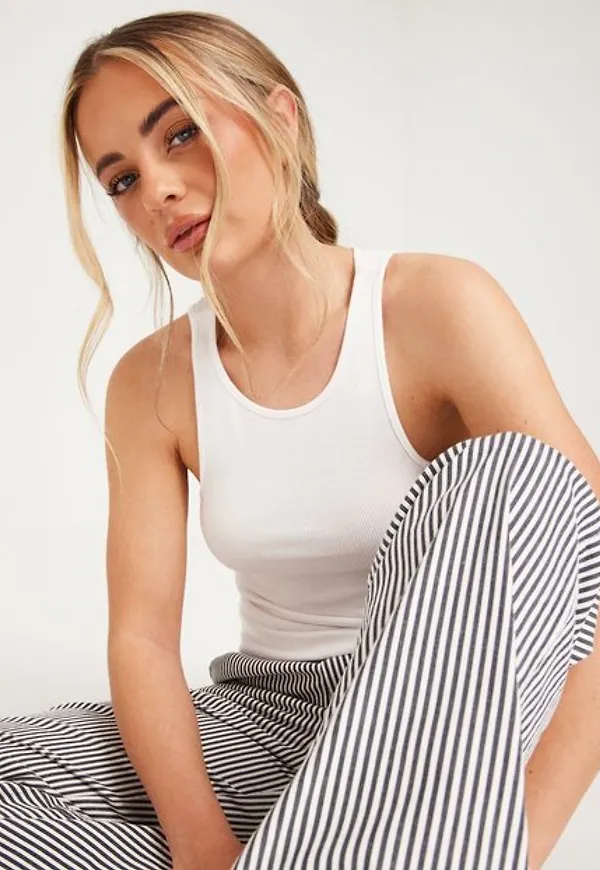 Only Onlkenya Rib Tank Top Jrs Noos Tröjor