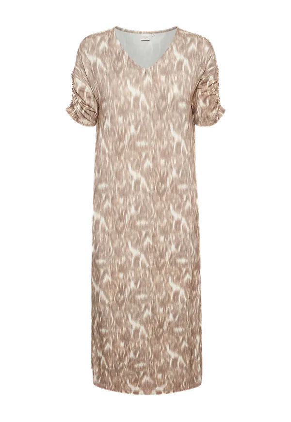Cream - Klänning LivaCR Long Dress - Brun