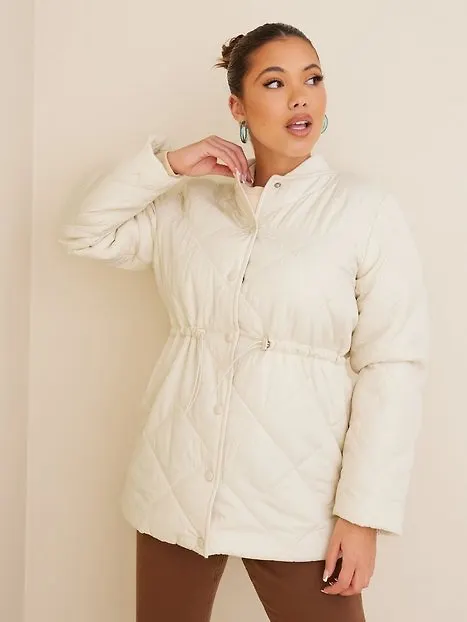 Pieces Pcbee Spring Quilted Jacket Bc Bomberjackor Birch