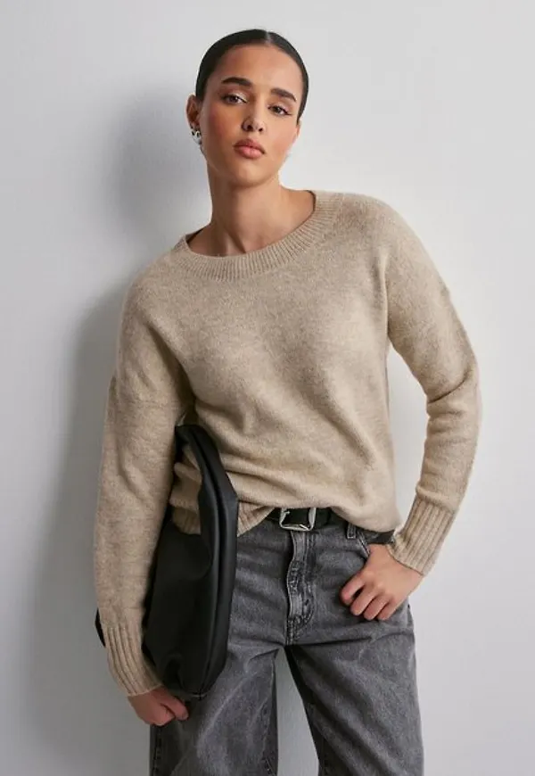 Only Onlnanjing L/S Pullover Knt Noos Stickade tröjor Nomad