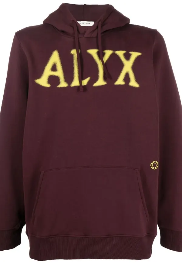 1017 ALYX 9SM hoodie med logotyp - Röd