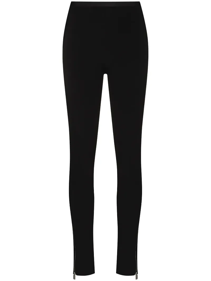 1017 ALYX 9SM leggings med hög midja och dragkedja - Svart