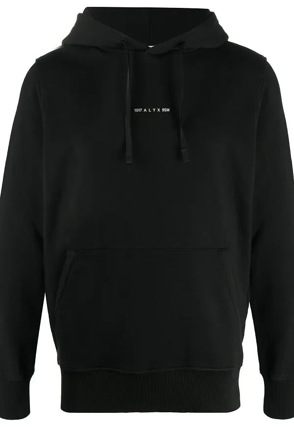 1017 ALYX 9SM mönstrad huvtröja - Svart