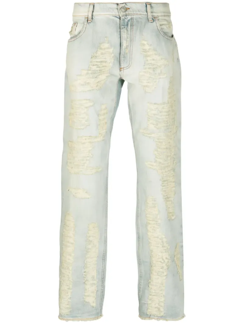 1017 ALYX 9SM raka jeans med halvhög midja - Neutral