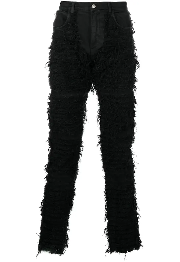 1017 ALYX 9SM strukturerade bomullsbyxor - Svart
