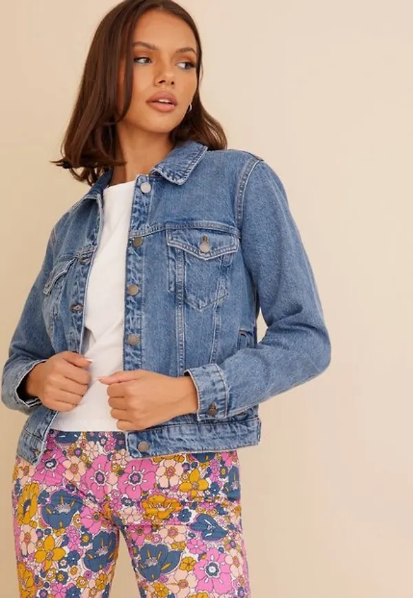 Jacqueline de Yong Jdydrew Denim Jacket Mb Dnm Noos Jeansjackor