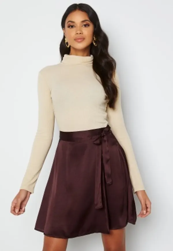 Bubbleroom Care Sarika Turtleneck Top  Grey-beige L