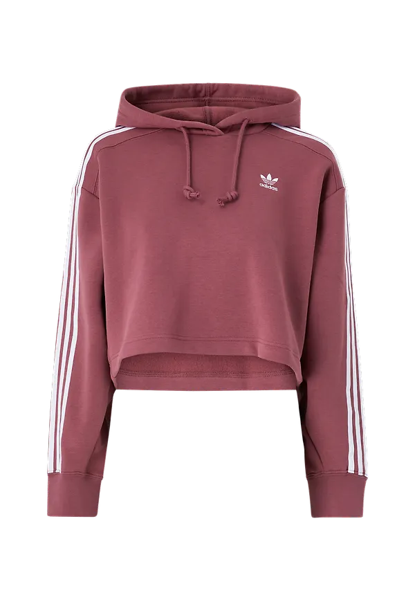adidas Originals - Huvtröja Short Hoodie - Brun
