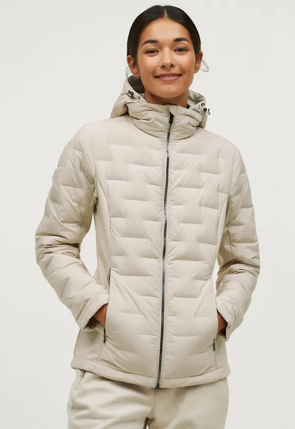 Áhkká - Dunjacka Gold Down Softshell Jacket - Beige