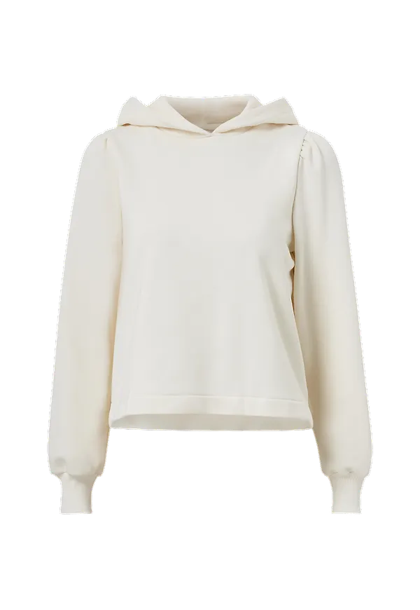 pieces - Huvtröja pcLinley LS Hoodie Sweat - Vit