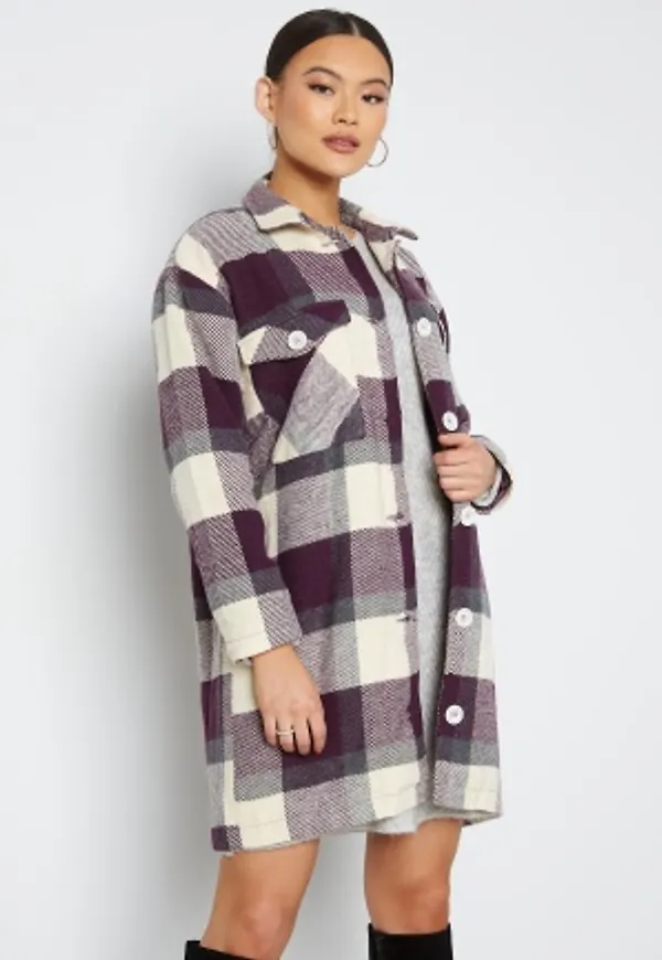 Trendyol Elli Long Shacket Purple 42