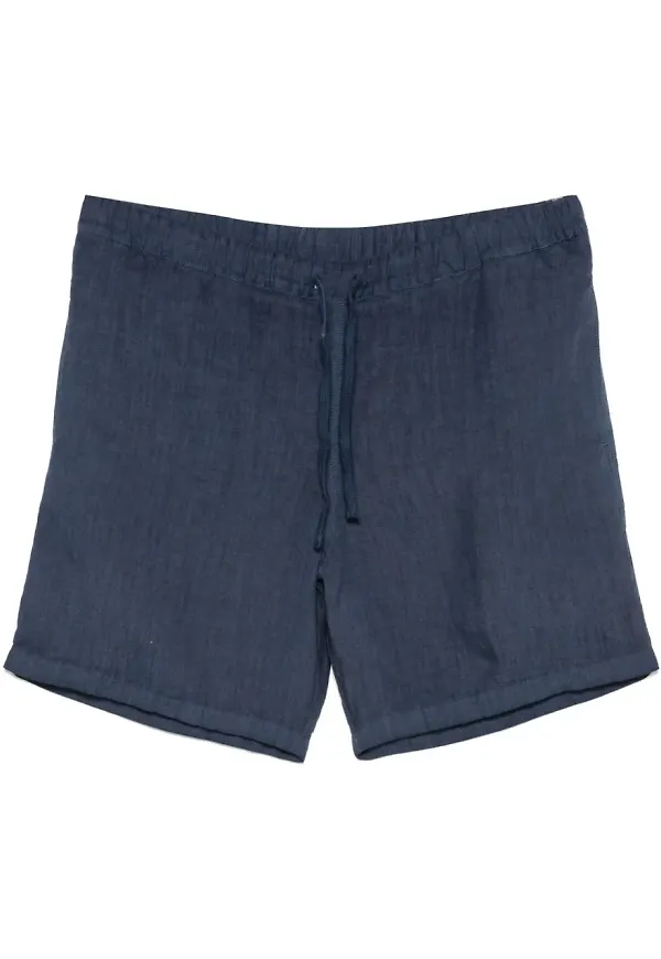 120% Lino linneshorts - Blå