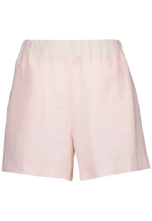 120% Lino linneshorts - Rosa