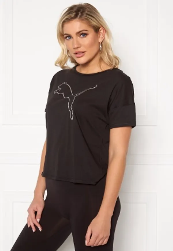 PUMA Hit Feel It Tee Black/Silver S