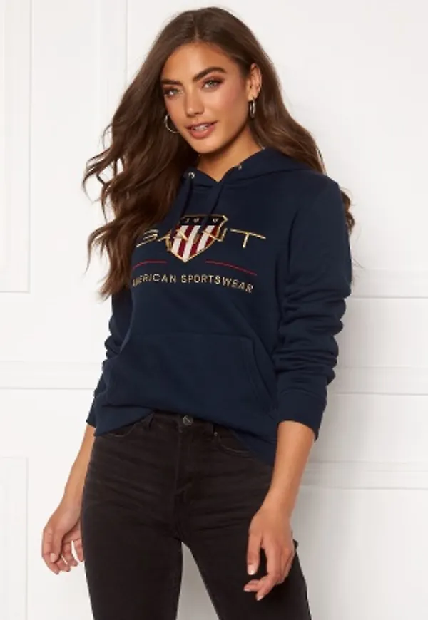 GANT Archive Shield Sweat Hoodie 433 Evening Blue XL