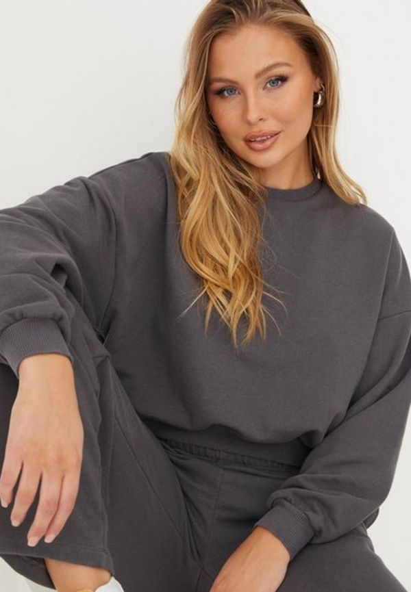 NLY Trend Effortless Chunky Sweat Långärmade T-shirts Offblack