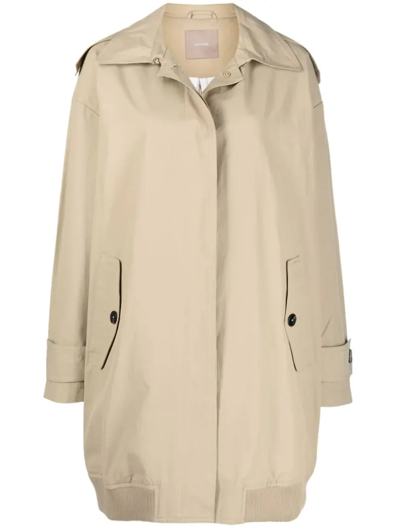 12 STOREEZ trenchcoat i oversize-modell - Neutral