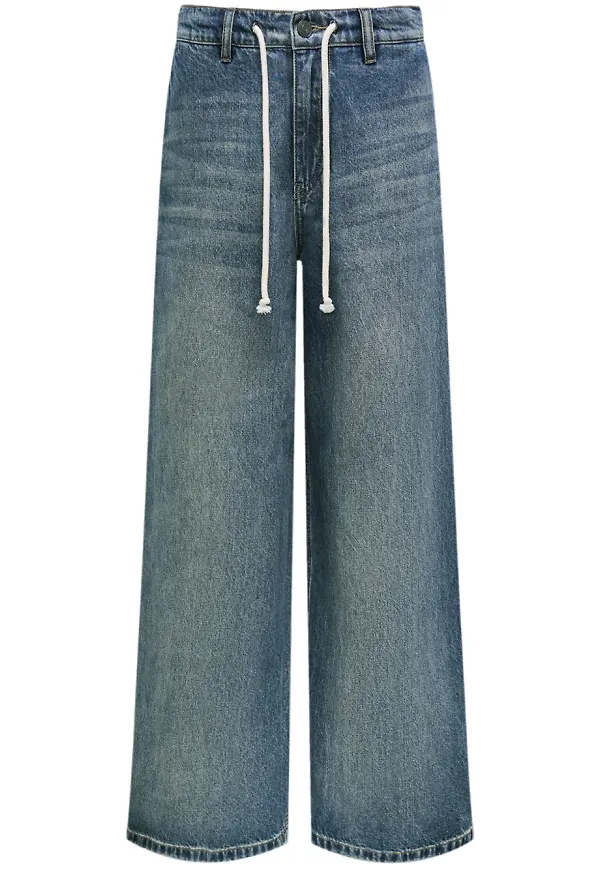 12 STOREEZ wide leg-jeans - Blå