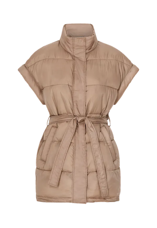 Vila - Väst viMisk Quilted Waistcoat - Natur