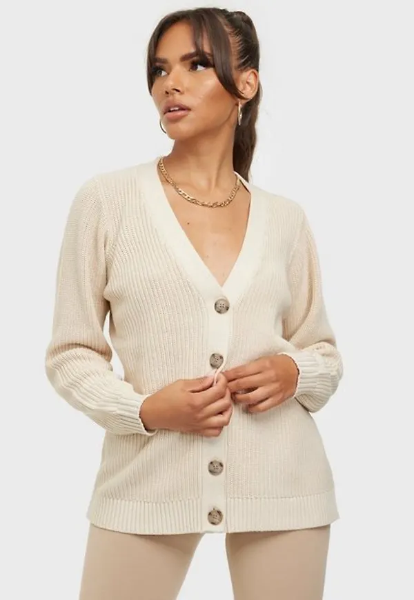 Selected Femme Slfemmy Ls Knit Button Cardigan B Cardigans Sandshell