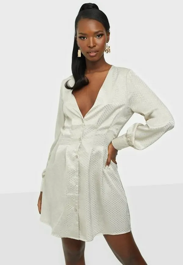 Missguided Cinched Waist A Line Mini Dress Klänning