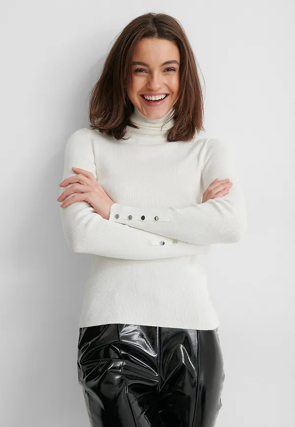 Gine Margrethe x NA-KD Ekologisk Tröja - Offwhite