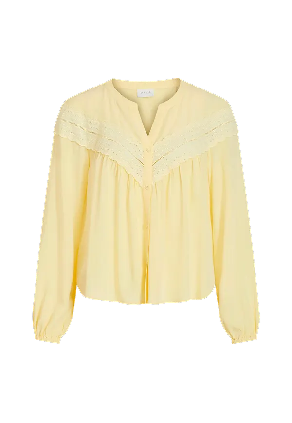 Vila - Blus viMoluna 3/4 Shirt - Gul