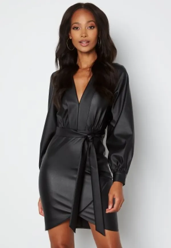 Chiara Forthi Angelica PU Dress Black 36