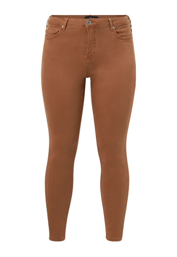 Zizzi - Jeans jAnn Amy Super Slim Plus Size High Waist - Brun